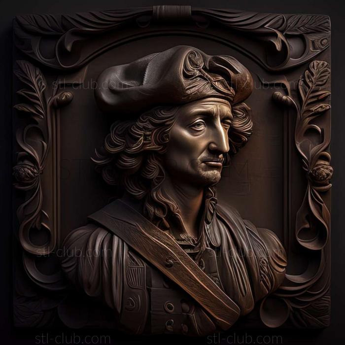 3D model Rembrandt van Rijn (STL)